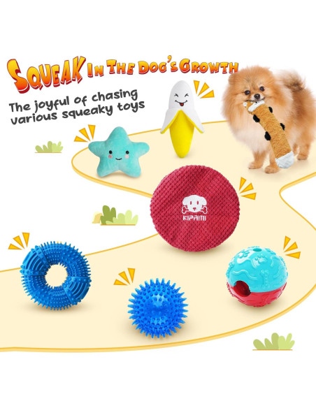 Juguetes para Cachorros KIPRITII - Paquete de 25 Piezas Variadas