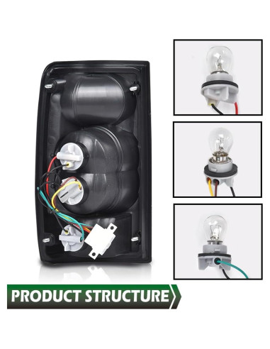 Ensamble de Luces Traseras GRAND ORANGE para Toyota Hilux 1989-1995