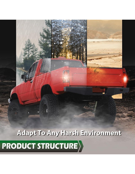 Ensamble de Luces Traseras GRAND ORANGE para Toyota Hilux 1989-1995