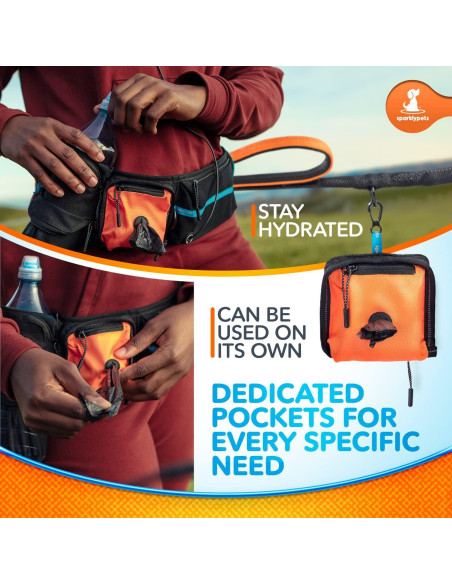 Correa de Cintura Manos Libres SparklyPets para Perros M/L