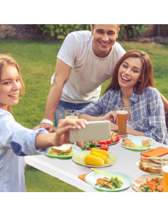 Mesa Plegable Camp Field 1.2m Blanca para Picnic y Camping 2