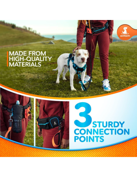 Correa de Cintura Manos Libres SparklyPets para Perros M/L