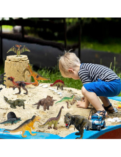 OuMuaMua Set de 12 Figuras de Dinosaurios Realistas 2