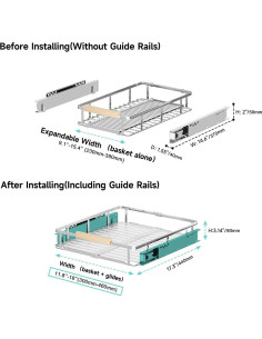 Organizador de Gabinete Expandible jkxoo 30-46 cm x 44 cm 2