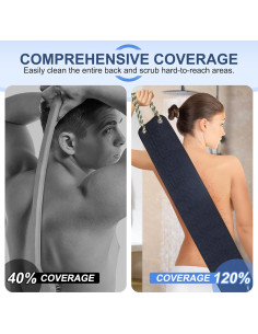Esfregador Exfoliante Dodiff para Espalda 99 cm Doble Cara 2