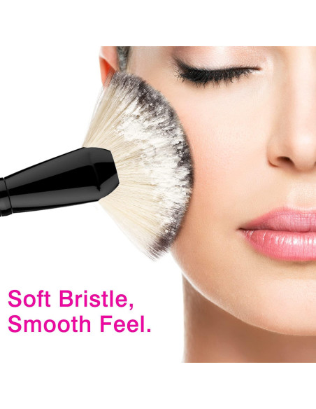 Brocha de Maquillaje Abanico Luxspire FDSX - Suave y Densa