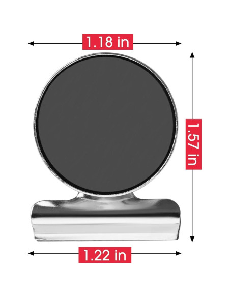 Clips Magnéticos VNDUEEY 12 Piezas Plateados para Nevera