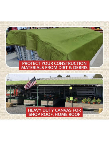 Lona Resistente al Agua Mytee Products 1.83m x 2.44m Verde Oliva