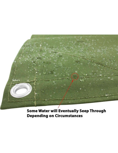 Lona Resistente al Agua Mytee Products 1.83m x 2.44m Verde Oliva
