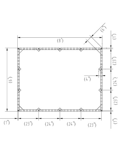 Lona Resistente al Agua Mytee Products 1.83m x 2.44m Verde Oliva