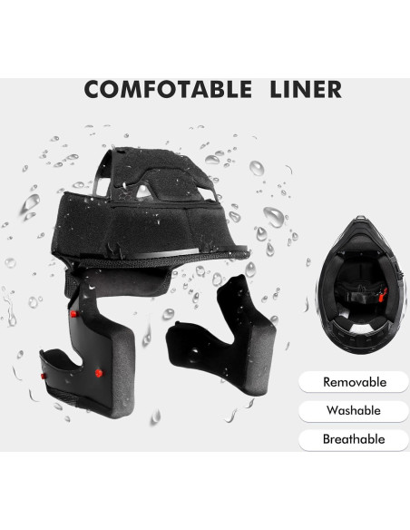 Casco Dual Sport TRIANGLE AH609 Negro Blanco para Motocicleta Casco Dual Sport TRIANGLE AH609 Negro Blanco para Motocicleta