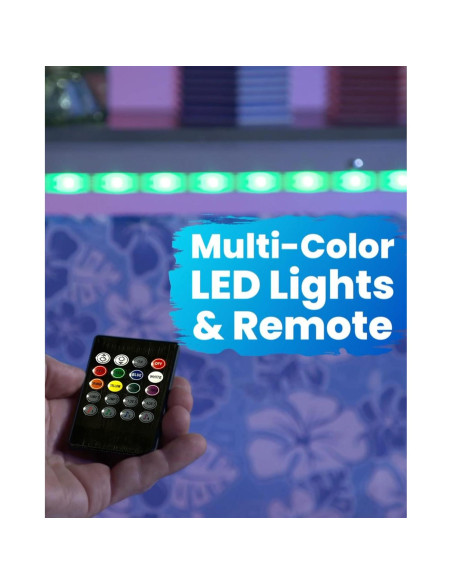 Barra Portátil Plegable PartyLife con Luces LED y Faldas