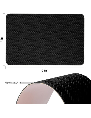 Protector de Suela Antideslizante Ashoesert - 2 Pares Negro