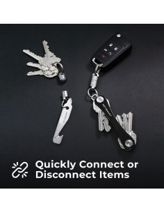 Soporte Magnético para Llaves KeySmart MagConnect - Titanio 2