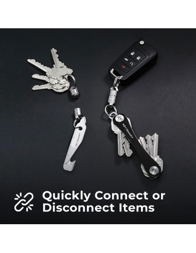 Soporte Magnético para Llaves KeySmart MagConnect - Titanio