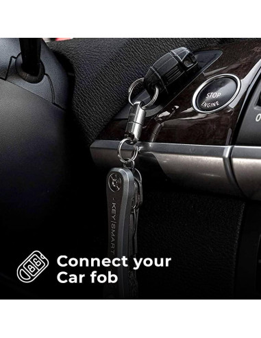 Soporte Magnético para Llaves KeySmart MagConnect - Titanio