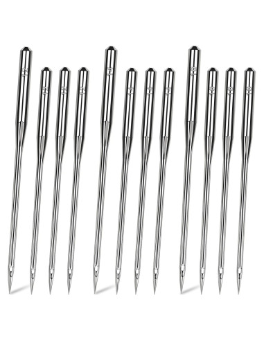 50 Agujas de Máquina de Coser Universales HLARTNET - 80/12, 90/14, 100/16