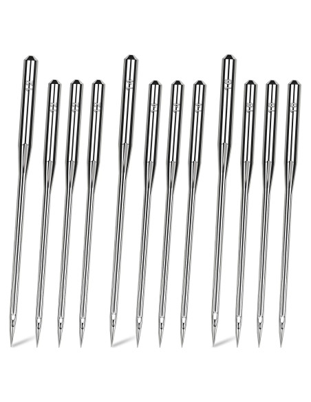 50 Agujas de Máquina de Coser Universales HLARTNET - 80/12, 90/14, 100/16