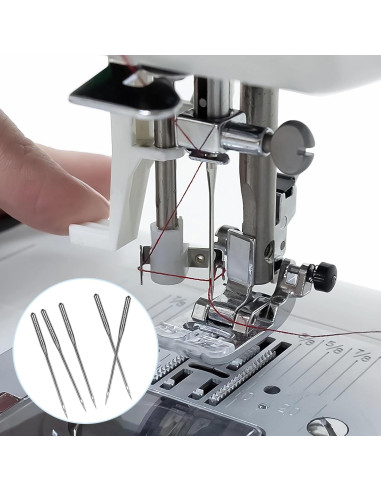 50 Agujas de Máquina de Coser Universales HLARTNET - 80/12, 90/14, 100/16