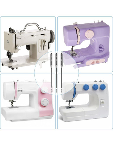 50 Agujas de Máquina de Coser Universales HLARTNET - 80/12, 90/14, 100/16