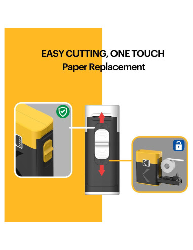 Etiquetadora KODAK ERA Bluetooth con 1 Rollo Adhesivo Blanca