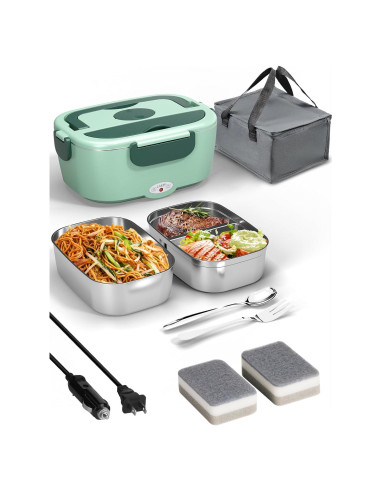 Caja de Almuerzo Eléctrica Sitlais 1.5L Acero Inoxidable 80W