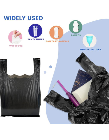 Bolsas de Desecho Personal JoseHana 400 Unidades 18x29 cm