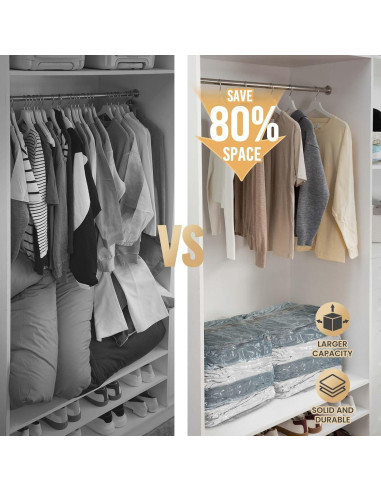 Bolsas de Almacenamiento al Vacío TAILI Jumbo 12 Piezas 79x102 cm