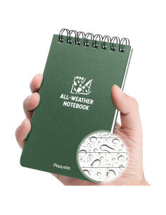 Cuaderno Impermeable POPYOLA 3x5" Verde 100 Páginas