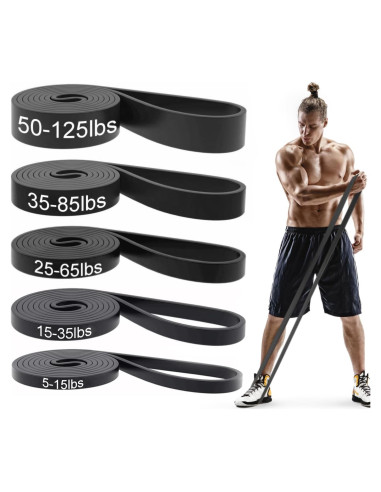 Conjunto de Bandas de Resistencia WSAKOUE 5 Niveles 2.3-56.7 kg