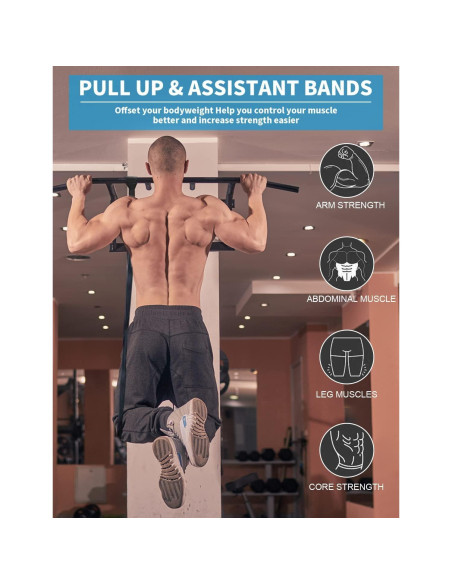 Conjunto de Bandas de Resistencia WSAKOUE 5 Niveles 2.3-56.7 kg