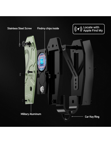 Llave de Aire Organizador de Llaves con Apple Find My - Verde