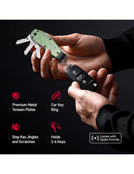 Llave de Aire Organizador de Llaves con Apple Find My - Verde