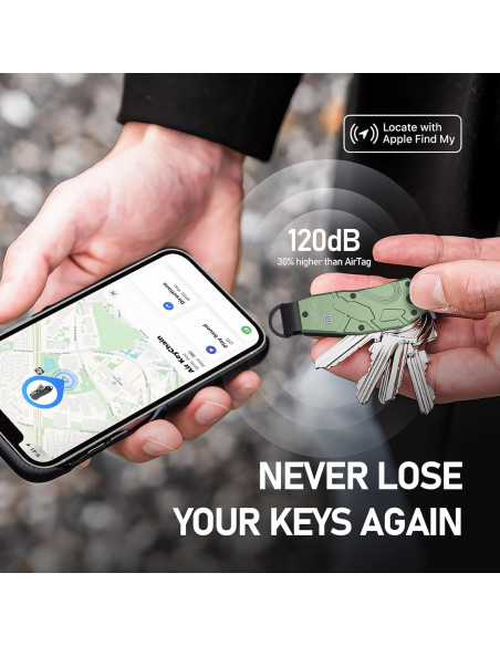Llave de Aire Organizador de Llaves con Apple Find My - Verde
