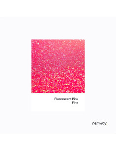 Glitter Fino Rosa Fluorescente Hemway 130g - Manualidades y Cosméticos 2