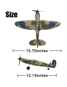 Avión RC Spitfire VOLANTEX 4 Canales con Giroscopio 2