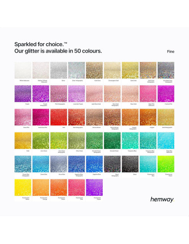 Glitter Fino Rosa Fluorescente Hemway 130g - Manualidades y Cosméticos