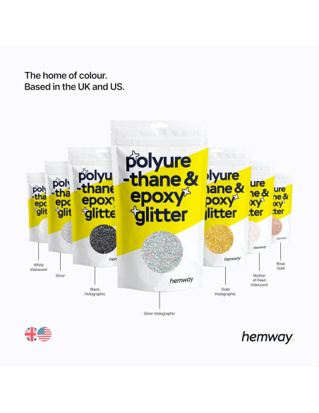 Glitter Fino Rosa Fluorescente Hemway 130g - Manualidades y Cosméticos