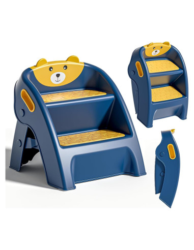 Escalera Plegable para Niños TPN CF123 Antideslizante 2 Pasos