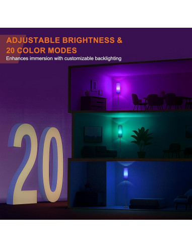 Lámpara de Pie FRIDEKO HOME LED RGB 800LM Regulable 3 Colores