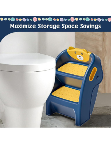 Escalera Plegable para Niños TPN CF123 Antideslizante 2 Pasos