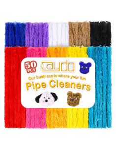 Limpiadores de Tubos Jumbo Caydo 50PCS 30mm x 30cm Multicolor