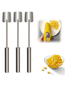 Pelador de Maíz Mucpad 3PC Acero Inoxidable Gadget de Cocina