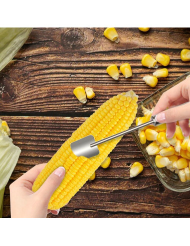 Pelador de Maíz Mucpad 3PC Acero Inoxidable Gadget de Cocina