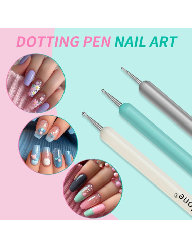 Kit de Pinceles para Arte de Uñas Artdone - 7 Piezas