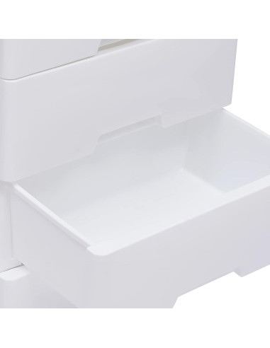 Cajonera de Plástico HYYKJ-US con 6 Cajones y Ruedas 50x35x102cm