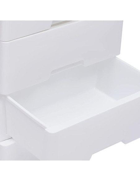 Cajonera de Plástico HYYKJ-US con 6 Cajones y Ruedas 50x35x102cm