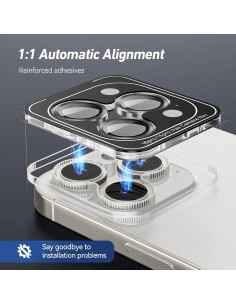 Protector de Lente de Cámara Jeluse para iPhone 17/16/15 Pro Max 2