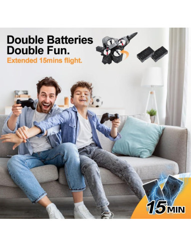 Dron RC RoofWorld Jet Fighter Acrobático 0.84 kg Gris