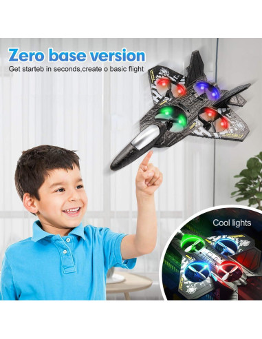 Dron RC RoofWorld Jet Fighter Acrobático 0.84 kg Gris